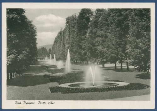 Bad Pyrmont Breite Allee, ungebraucht (AK3882)