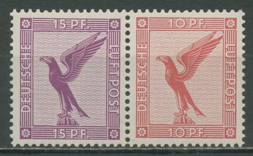 Deutsches Reich Zusammendrucke 1931 Flugpost W 22 postfrisch