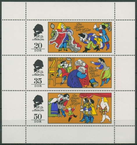 DDR 1975 Märchen Kaisers neue Kleider Kleinbogen 2096/98 K postfrisch (C96985)