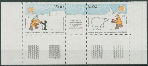 Franz. Antarktis 1991 Forschung u. Technologie 283/84 ZD postfrisch (C29451)