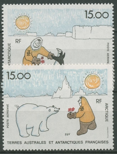 Franz. Antarktis 1991 Institut für Forschung u. Technologie 283/84 postfrisch