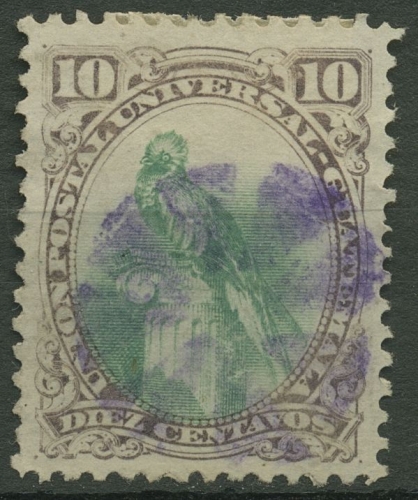 Guatemala 1881 Quetzal im Oval 24 gestempelt