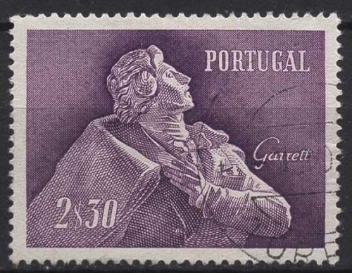 Portugal 1957 Almeida Garrett Dichter und Politiker 857 gestempelt