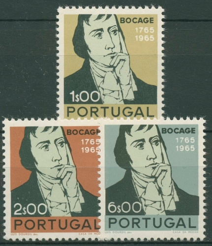 Portugal 1966 Dichter Manuel Maria Barbosa du Bocage 1023/25 postfrisch