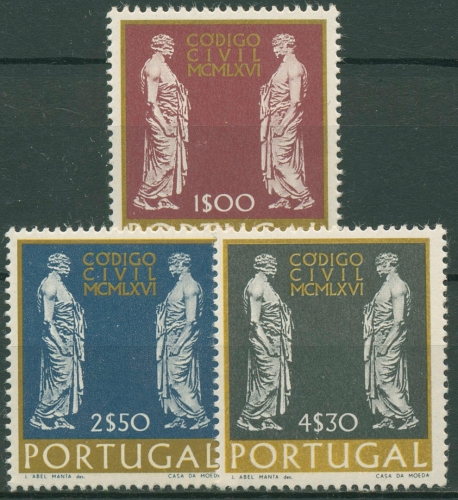 Portugal 1967 Bürgerliches Gesetzbuch Antike Statuen 1033/35 postfrisch