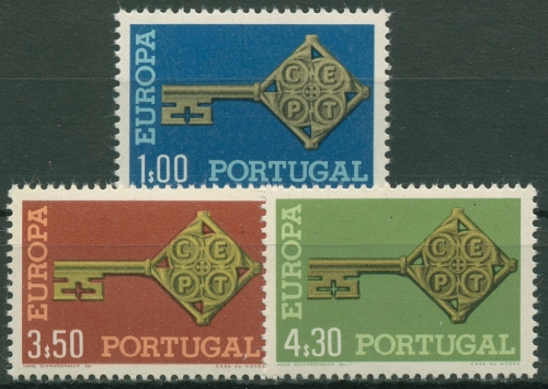 Portugal 1968 Europa CEPT Schlüssel 1051/53 postfrisch