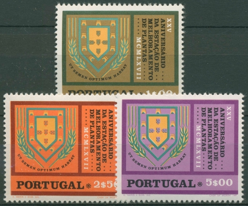 Portugal 1970 Agrarzentrum Elvas Wappen mit Ähren 1102/04 postfrisch