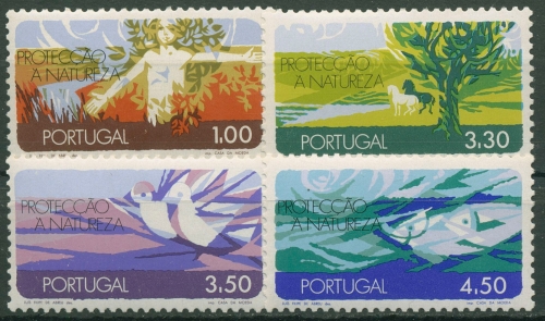 Portugal 1971 Naturschutz Tauben Fische 1152/55 postfrisch