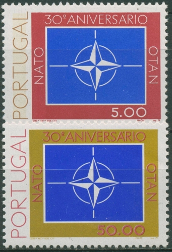 Portugal 1979 Nordatlantikpakt NATO Emblem 1439/40 postfrisch