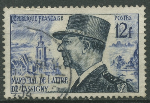 Frankreich 1954 Marschall de Lattre de Tassigny 1002 gestempelt