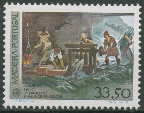 Portugal - Madeira 1982 Europa CEPT Ereignisse Erste Zuckermühle 77 postfrisch