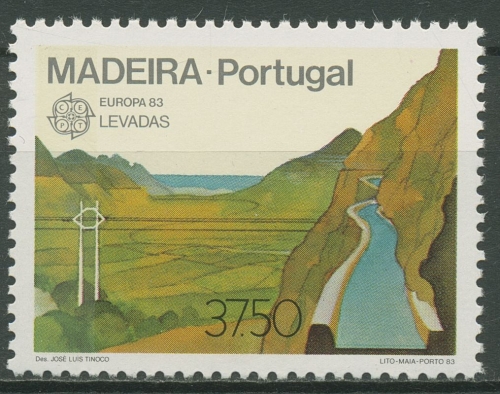 Portugal - Madeira 1983 Europa CEPT Große Werke Bewässerung 84 postfrisch