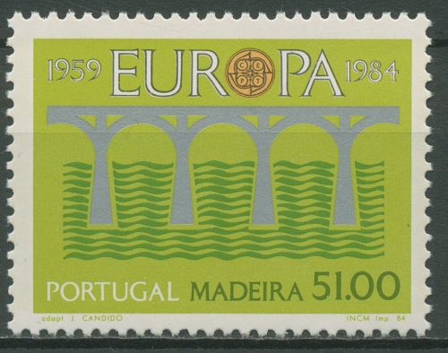 Portugal - Madeira 1984 Europa CEPT Post-/Fernmeldewesen Brücke 90 postfrisch