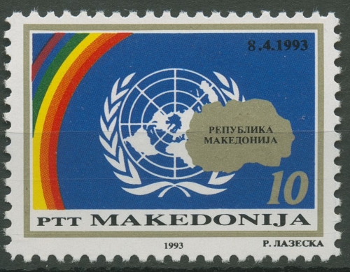 Makedonien 1993 Vereinte Nationen UNO-Beitritt 14 postfrisch