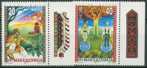 Makedonien 1997 Europa CEPT Sagen Legenden 102/03 postfrisch
