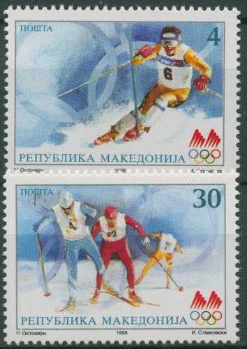 Makedonien 1998 Olympia Winterspiele Nagano 114/15 postfrisch