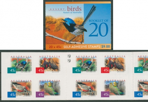 Australien 2001 Vögel d. Wüstengebiete MH 142, 2 Koalas repr postfrisch (C29593)