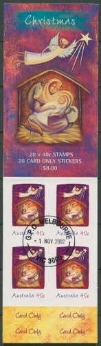 Australien 2002 Weihnachten Christi Geburt MH 155 gestempelt (C29611)