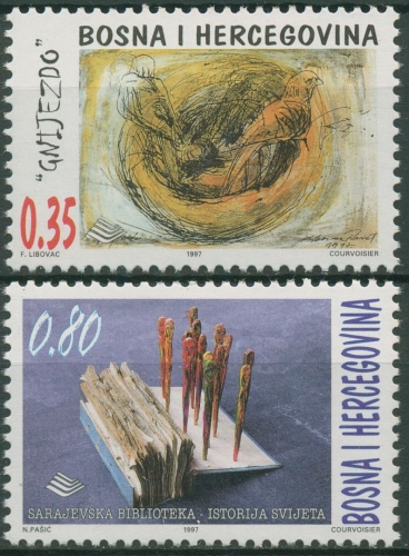 Bosnien-Herzegowina 1997 Kunst Gemälde 114/15 postfrisch