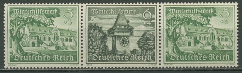 Deutsches Reich Zusammendrucke 1939 WHW Bauwerke W 139 postfrisch
