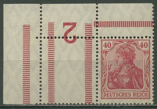 Dt. Reich Zusammendrucke 1921 Germania RL 6 a EOL postfrisch, siehe Hinweis