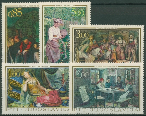 Jugoslawien 1967 Kunst Gemälde 1257/61 a postfrisch