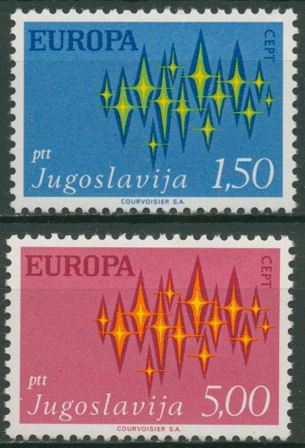 Jugoslawien 1972 Europa CEPT Sterne 1457/58 postfrisch