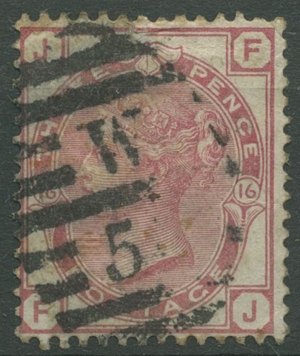 Großbritannien 1873 Königin Victoria 3 Pence, 41 Platte 16 gestempelt