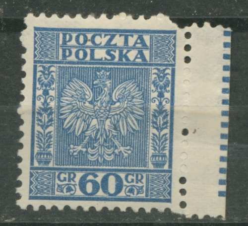 Polen 1932 Staatswappen 278 mit Verzähnung rechts, postfrisch