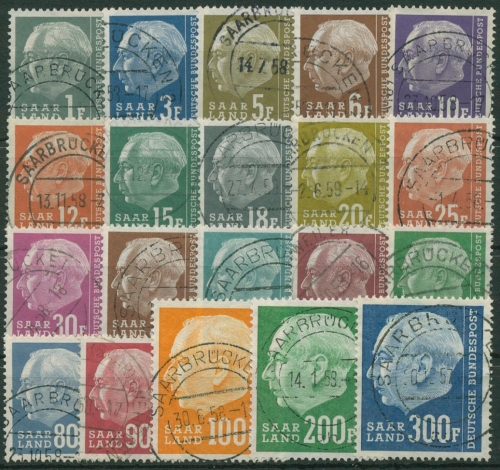 OPD Saarbrücken 1957 Bundespräsident Theodor Heuss 409/28 gestempelt