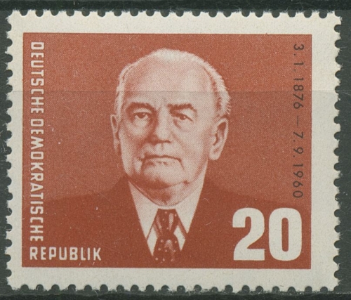 DDR 1961 Präsident Wilhelm Pieck 807 postfrisch