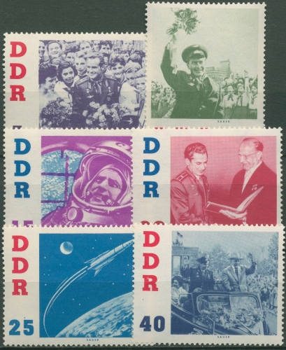 DDR 1961 Kosmonaut German Titow 863/68 postfrisch