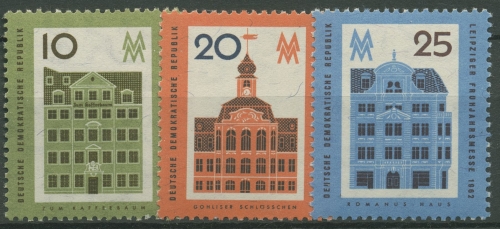 DDR 1962 Leipziger Frühjahrsmesse Bauwerke 873/75 postfrisch