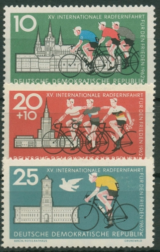 DDR 1962 Radsport Internationale Friedensfahrt 886/88 postfrisch