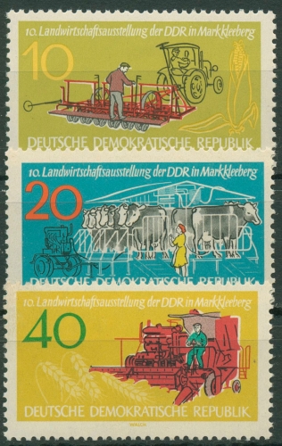 DDR 1962 Landwirtschaftsausstellung Markkleeberg 895/97 postfrisch