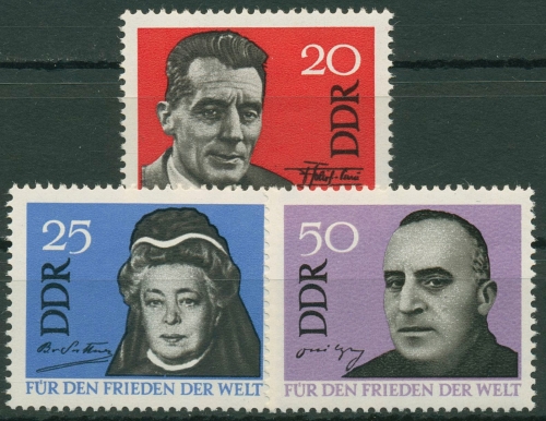 DDR 1964 Weltfrieden Friedensnobelpreis 1049/51 postfrisch