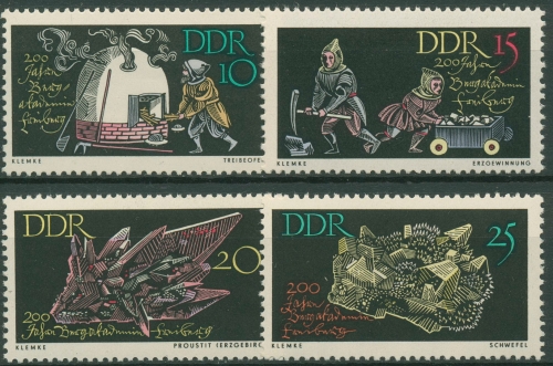 DDR 1965 Bergbau Bergakademie Freiberg 1142/45 postfrisch