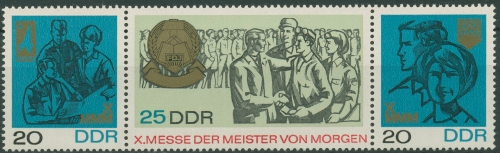 DDR 1967 Messe der Meister von Morgen MMM 1320/22 ZD postfrisch