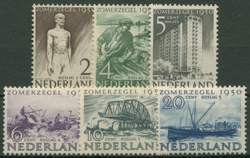 Niederlande 1950 Kulturelle und soziale Fürsorge 552/57 postfrisch