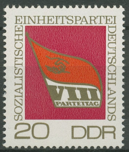 DDR 1971 SED Parteitag 1679 postfrisch
