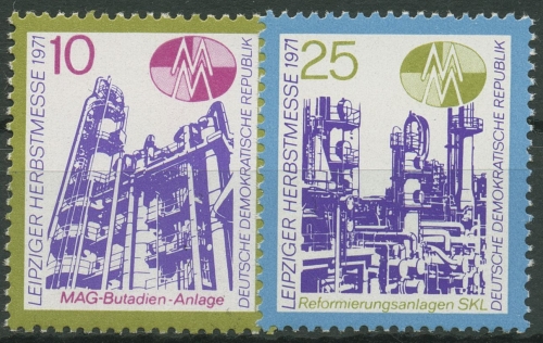 DDR 1971 Leipziger Herbstmesse 1700/01 postfrisch