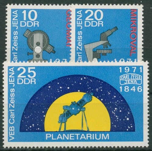 DDR 1971 Carl Zeiss Jena 1714/16 postfrisch