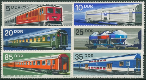 DDR 1973 Schienenfahrzeuge Lokomotiven 1844/49 postfrisch