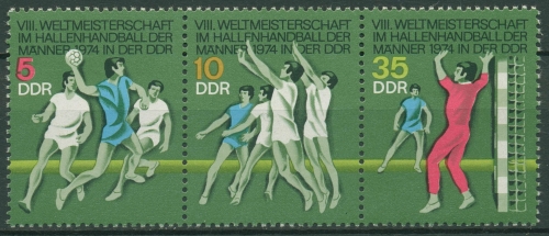 DDR 1974 Handball-WM 1928/30 ZD postfrisch