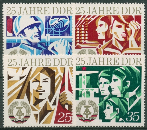 DDR 1974 25 Jahre DDR 1949/52 postfrisch