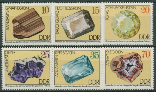 DDR 1974 Bergakademie Freiberg Mineralien 2006/11 postfrisch