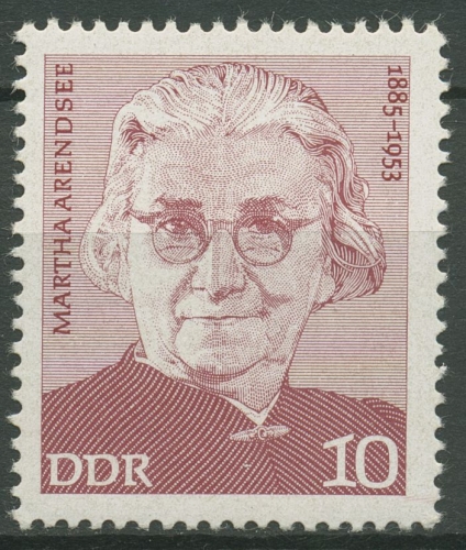 DDR 1975 Persönlichkeiten Martha Arendsee 2012 postfrisch