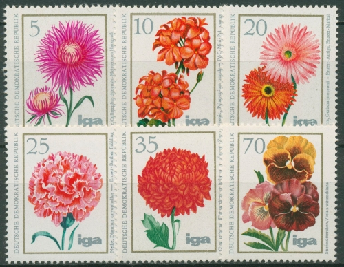 DDR 1975 IGA Pflanzen Blumen Blumenzüchtungen 2070/75 postfrisch