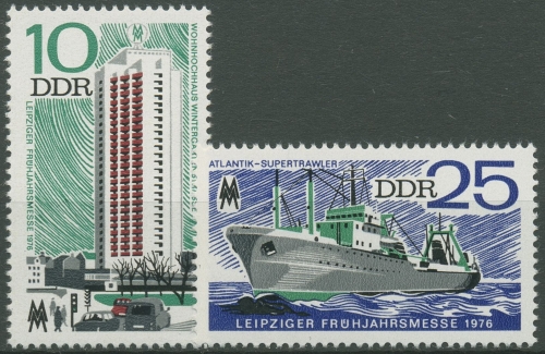 DDR 1976 Leipziger Frühjahrsmesse 2119/20 postfrisch