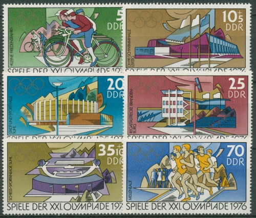 DDR 1976 Olympia Sommerspiele Montreal 2126/31 postfrisch